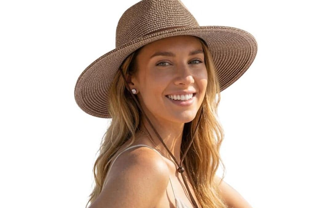 Womens Summer Straw Sun Hats Wide Brim